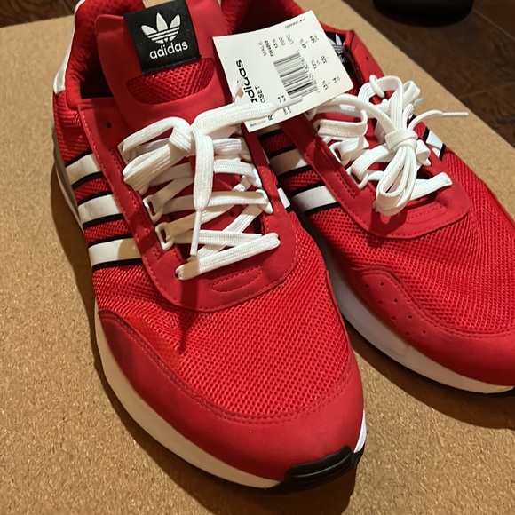 Adidas Originals Retroset Scarlet Red Size 14 - Picture 11 of 15